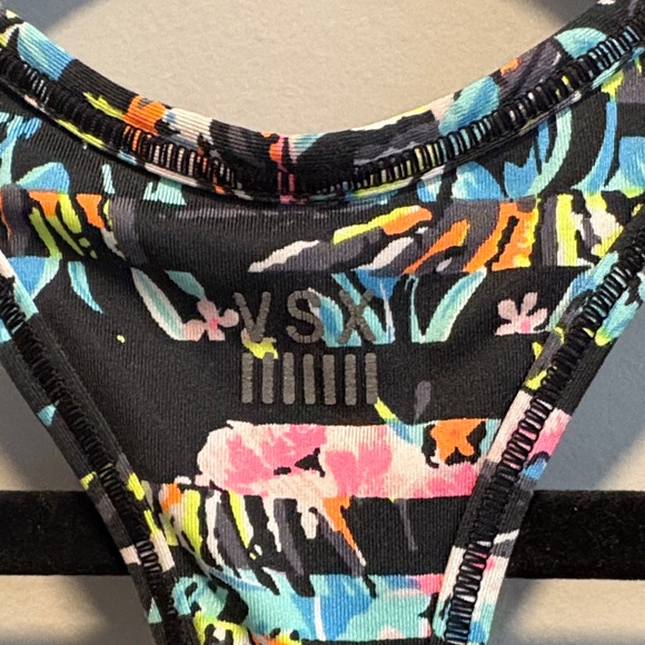 VSX Black and Multicolor Sports Bra - Picture 4 of 5